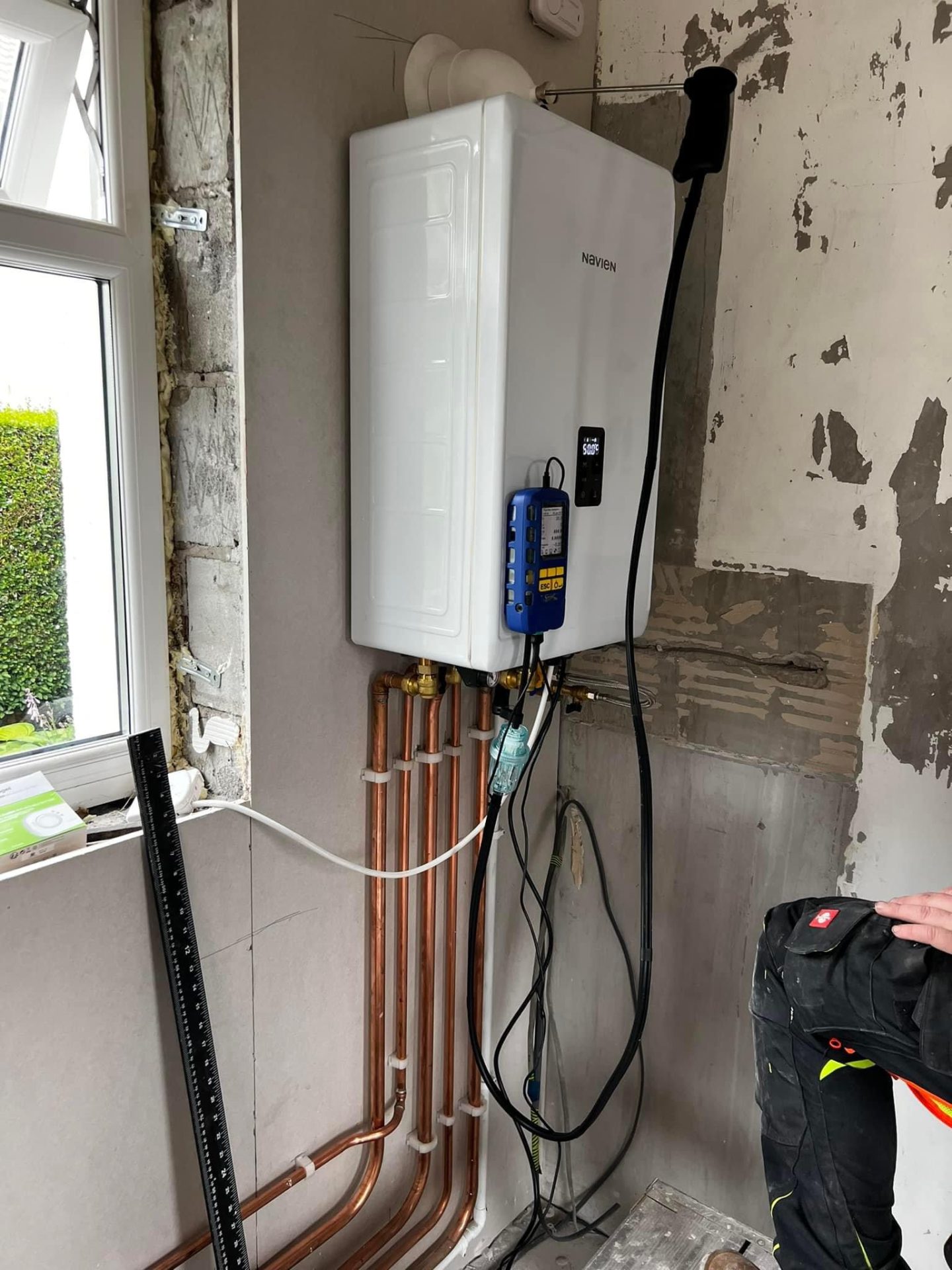 Navien NCB 300 Gas Boiler install & Copper Pipework